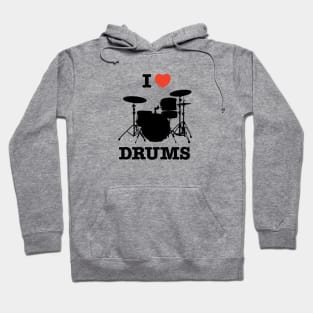 I Love Drums Hoodie